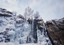 ganjnameh waterfall