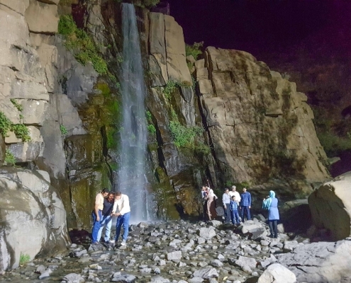 ganjnameh waterfall 3