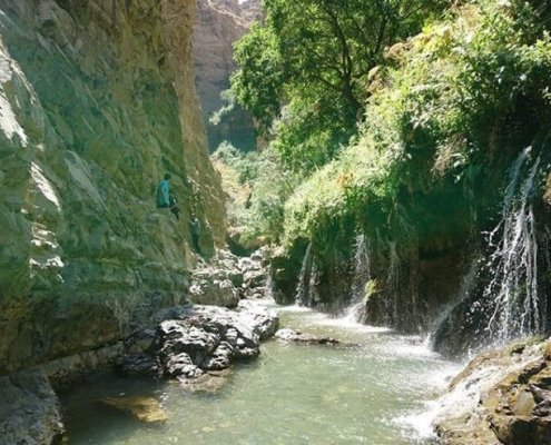 آبشار هفت چشمه جاده چالوس