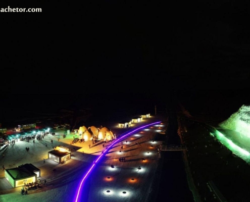 dehkade potas دهکده نمکی پتاس در شب