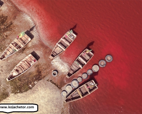 pink lake retba maharlu lake