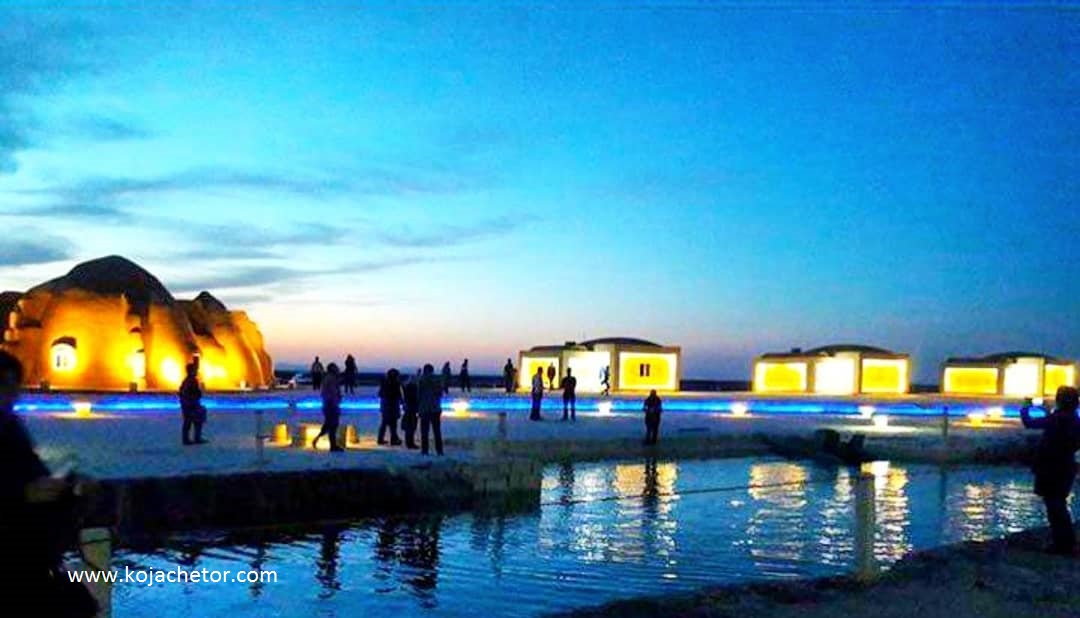 potas_ waterfall دهکده گردشگری و آبشار نمکی پتاس اصفان خور بیابانک