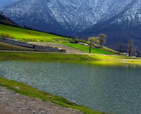 آب بندان روستای شفیع آباد گرگان