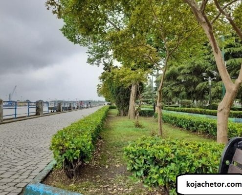 anzali-blvd-park-1 مسیر پیاده روی در بلوار ساحلی انزلی