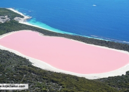 pink lake in chabahar