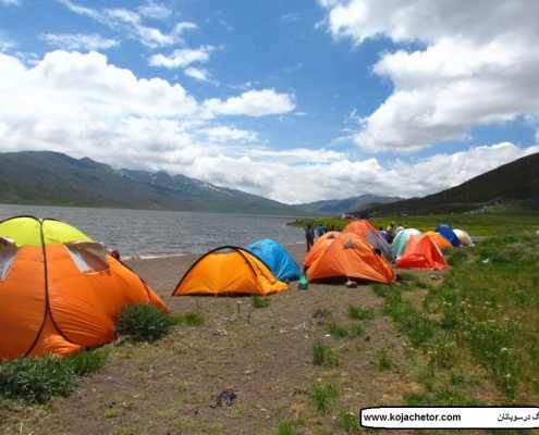 subatan neor lake کمپ در دریاچه نئور اردبیل
