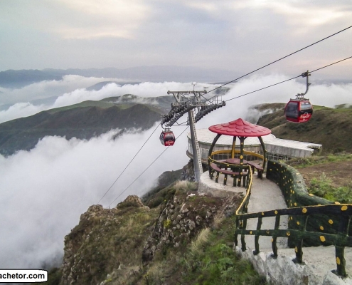 Heiran-cable-car تله کابین گردنه حیران