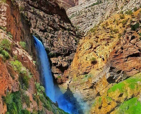 Teng-Zendan-waterfall-28 آبشار تنگ زندان چهار محال و بختیاری کجاست؟