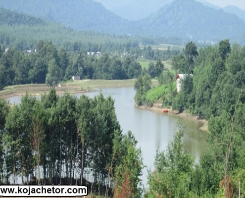 منظره زیبای دریاچه فشتال سیاهکل