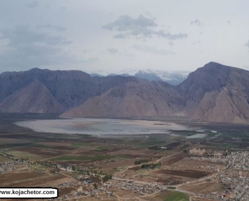 نمای دور تالاب میانگران