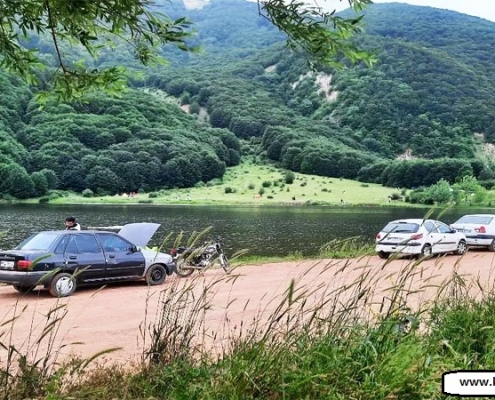 تفریح و کمپینگ در دریاچه ویستان