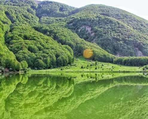 دریاچه زیبای ویستان در رودبار