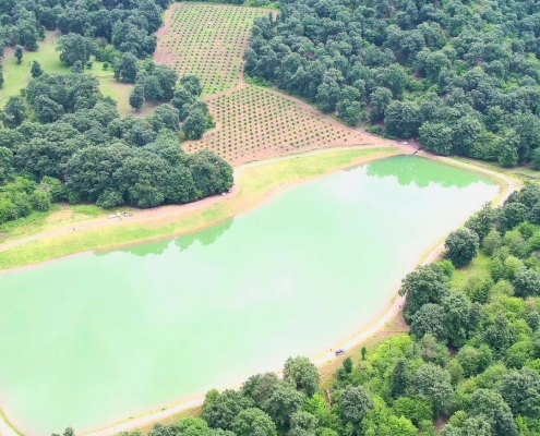 ab-bandan-naghi-abad نمای بالای آب بندان نقی آباد