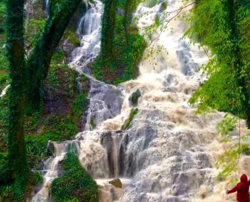 haft khal waterfall 1 آبشار هفت خال مازندران در ساری کیاسر