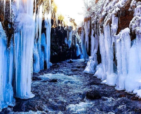 jahhanam darreh 1 عکس برفی جهنم دره مشگین شهر اردبیل سبلان