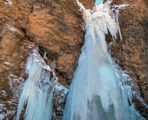 karkari waterfall 5 یخ زدن آبشار کرکری مشگین شهر اردبیل