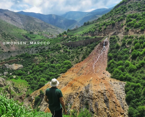 آبشار و چشمه شوراب در سوادکوه مازندران