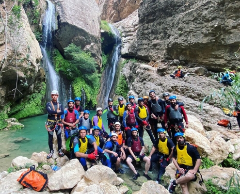 دره نوردی در تنگه رغز شیراز
