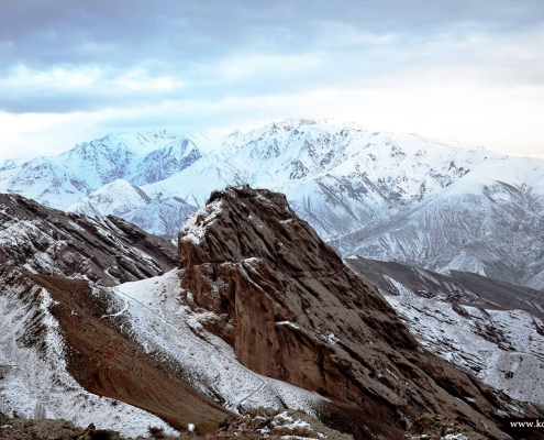 قلعه الموت در زمستان