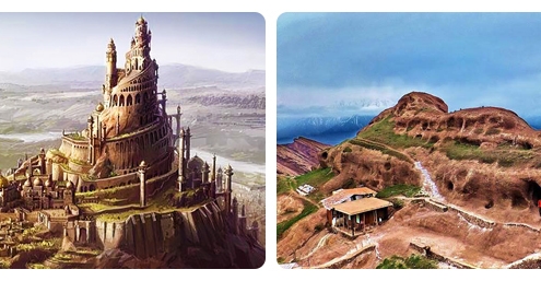 مقایسه دو عکس جدید و قدیم قلعه الموت قزوین