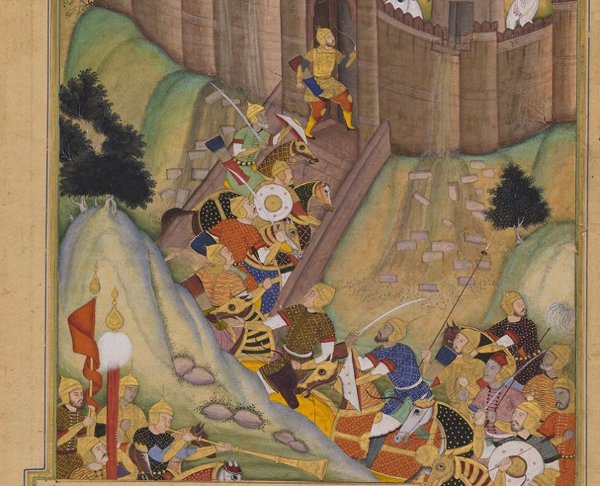 عکس تاریخی از قلعه الموت در نزدیکی قزوین