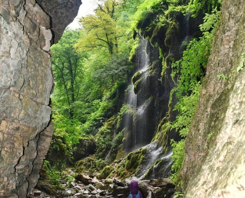 آبشار بهشت باران شصت کلا در استان گلستان
