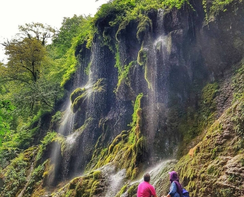 آبشار بهشت باران استان گلستان