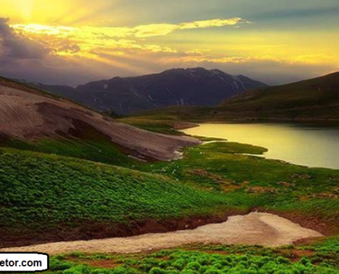 benchul lake 5 عکس غروب دریاچه بنچول دالامپر آذربایجان غربی