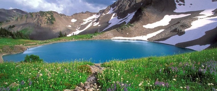 عکس دریاچه دوقلو آذربایجان غربی کوه دالامپر