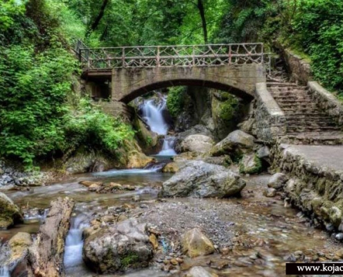 kaboud wall waterfall پله های آبشار کبودوال گلستان