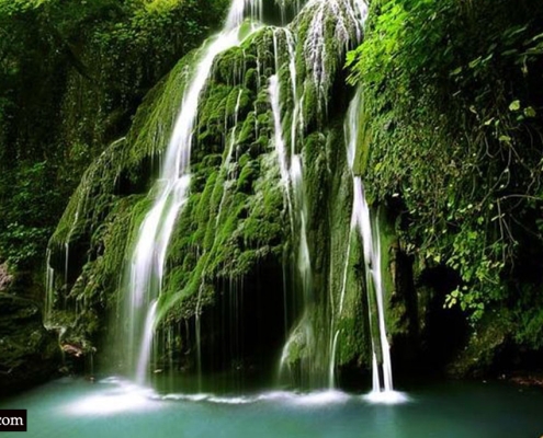 kaboudwall waterfall 1 عکس آبشار کبودوال در گلستان علی آبادکتول
