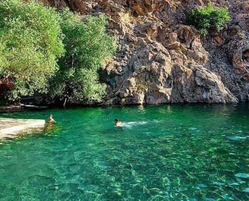 khomedeh river 3 شنا و آب تنی در آب معدنی خمده فیروزکوه