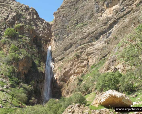 آبشار نوژیان لرستان خرم آباد