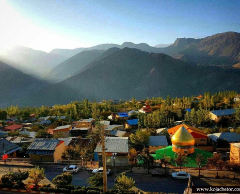 rineh larijan spring 1 منظره ای از شهر لاریجان رینه مازندران