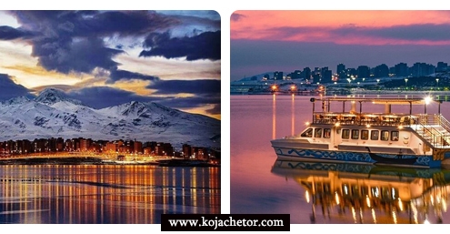 دریاچه شورابیل در شب