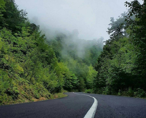 مسیر و جاده آبشار آب پری