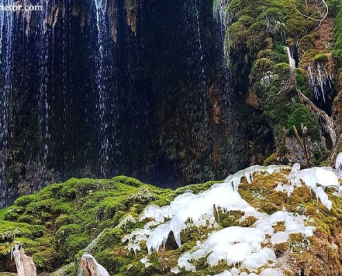 asiab-kharabeh-waterfall-5 آبشار آسیاب خرابه در فصل سرما