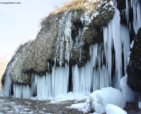 asiab-kharabeh-waterfall-7 آبشار آسیاب خرابه در زمستان