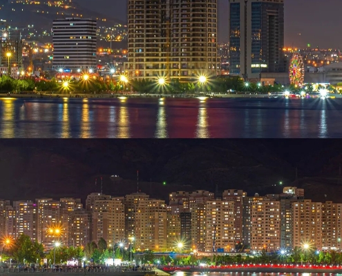 chitgar-lake-8 دریاچه چیتگر در شب