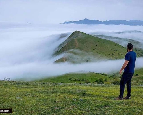 ارتفاعات زیبای جنگل فندقلو اردبیل نمین