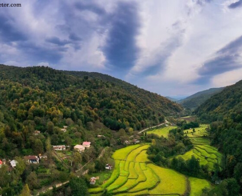 نمای کلی از رشته رود رودبار گیلان