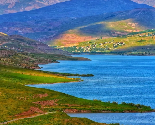 taleqan-dam-lake دریاچ سد طالقان
