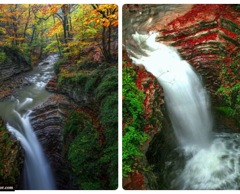 آبشار ویسادار در پاییز