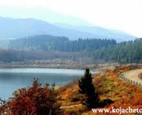 دریاچه و سد زرین گل در پاییز