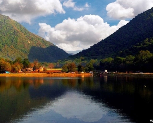 دریاچه و سد زرین گل کبودوال در گلستان ایران