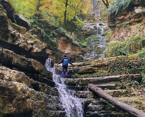 Owtereh-waterfall-2 آبشار اوتره در شفیع آباد استان گلستان
