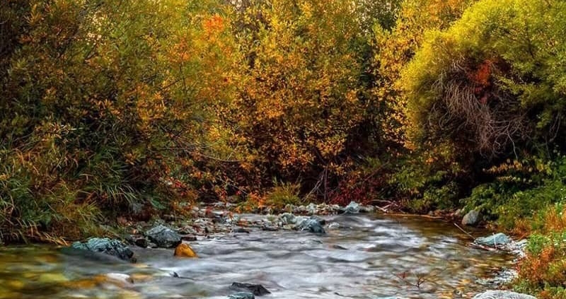روستای ارنگه در پاییز