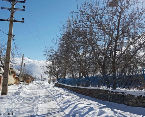 زمستان روستای ارنگه