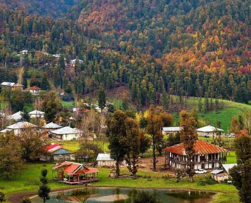 پاییز در روستای استخرگاه