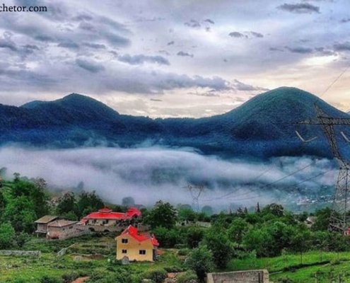 دهکده جنگلی جوربند از نمای بالا